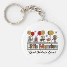 Monster First Birthday T shirts and Gifts Keychain
