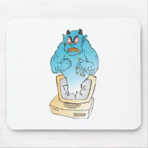 monster inside my computer mouse pad