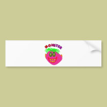 Monster Kids Gifts "Adorable Pink Monster Art" bumper stickers