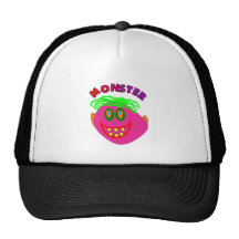 Monster Kids Gifts "Adorable Pink Monster Art" Trucker Hats