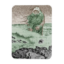 Monster Nokken Walking Out of the Water Magnet