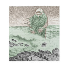 Monster Nokken Walking Out of the Water Memo Pads
