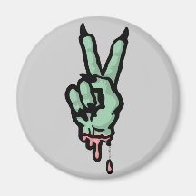 Monster Peace Sign Fridge Magnet