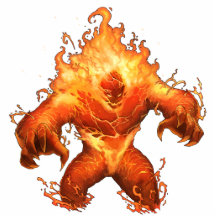 Monster Photo Sculpture - Fire Elemental