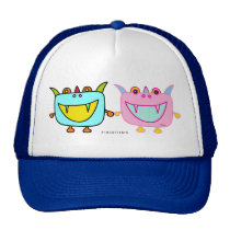 Monster Tofu Boy & Girl Hat hats
