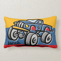 Monster Truck 4th Birthday pillows