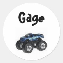 Monster Truck Label - Customized Sticker