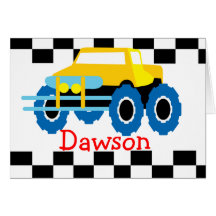 Monster Truck Notecard