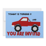 Monster Truck Party Invitation