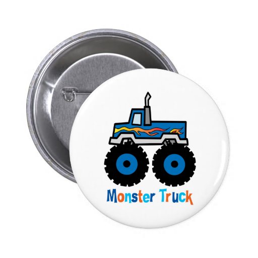 Monster Truck Pinback Buttons