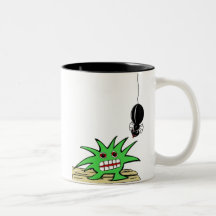 Monster with spider coffee mugs