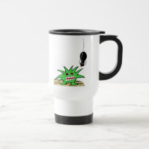 Monster with spider mugs