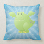 Monstre de dragon vert oreillers