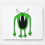 Monstre vert Mousepad Tapis De Souris