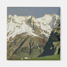 Mont Blanc Mountains, 1897 Refrigerator Magnets