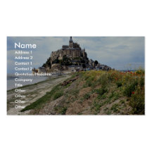 Mont-Saint-Michel, Normandy, France Business Card Template