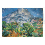 Mont Sainte Victoire Above the Tholonet by Cezanne Greeting Cards