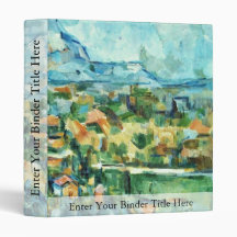 Mont Sainte-Victoire By Paul Cézanne (Best Quality Vinyl Binders