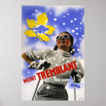 "Mont Tremblant" Vintage Travel Posters