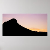 Montagne de panneau affiche