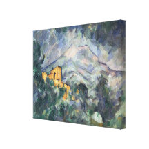 Montagne Sainte-Victoire and the Black Chateau Gallery Wrap Canvas