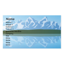 Montagnes - affaires cartes de visite professionnelles