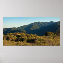 Montagnes de Santa Cruz au coucher du soleil Poster