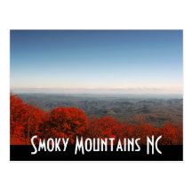 montagnes fumeuses carte postale