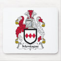 Montague Family Crest mousepads