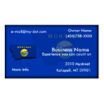 Montana Flag-Map Customizable Business Card Templates