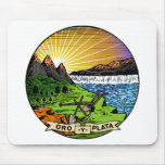 Montana Flag Theme 01 mousepads