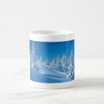 montaña nevada taza de café