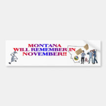 Montana - Return Congress To The People!! Bumper Stickers