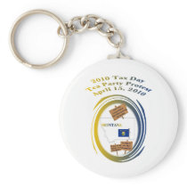 Montana Tax Day Tea Party Protest Keychains