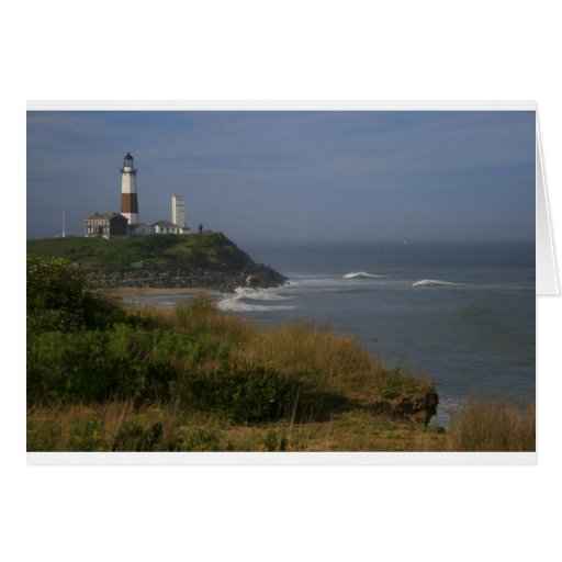 Montauk Lighthouse and Cliffs Greeting Cards