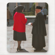 Montecassino, Chatting to a monk Mouse Pads