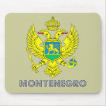 Montenegrin Emblem Mouse Pads