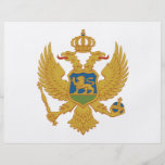 Montenegro Coat of Arms Custom Flyer