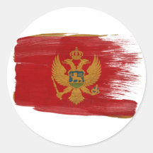 Montenegro Flag Stickers