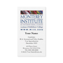 Monterey Institute of International Studies Card Business Card