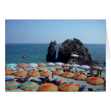 monterosso umbrellas card