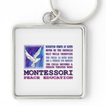 Montessori Dove Key Chain