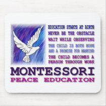 Montessori Dove Mouse Pad