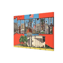 Montgomery, Alabama (Capital Bldg) Gallery Wrap Canvas