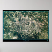 Montgomery Alabama satellite poster photo print