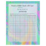 Monthly Bills Check off Chart Pastel Design
