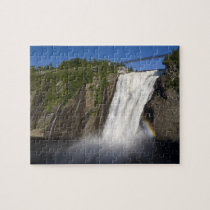 Montmorency Falls near Quebec City. puzzles