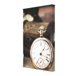 Montre de poche impression sur toile