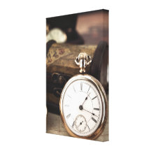 Montre de poche impression sur toile