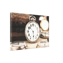 Montre de poche vintage impression sur toile